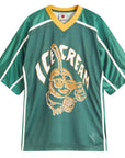 Icecream Cherry Applique Football Top Green