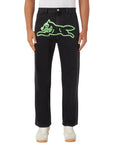 Icecream Running Dog Double Scoop Denim Pants Black