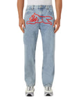 Icecream Running Dog Double Scoop Denim Pants Light Wash Blue