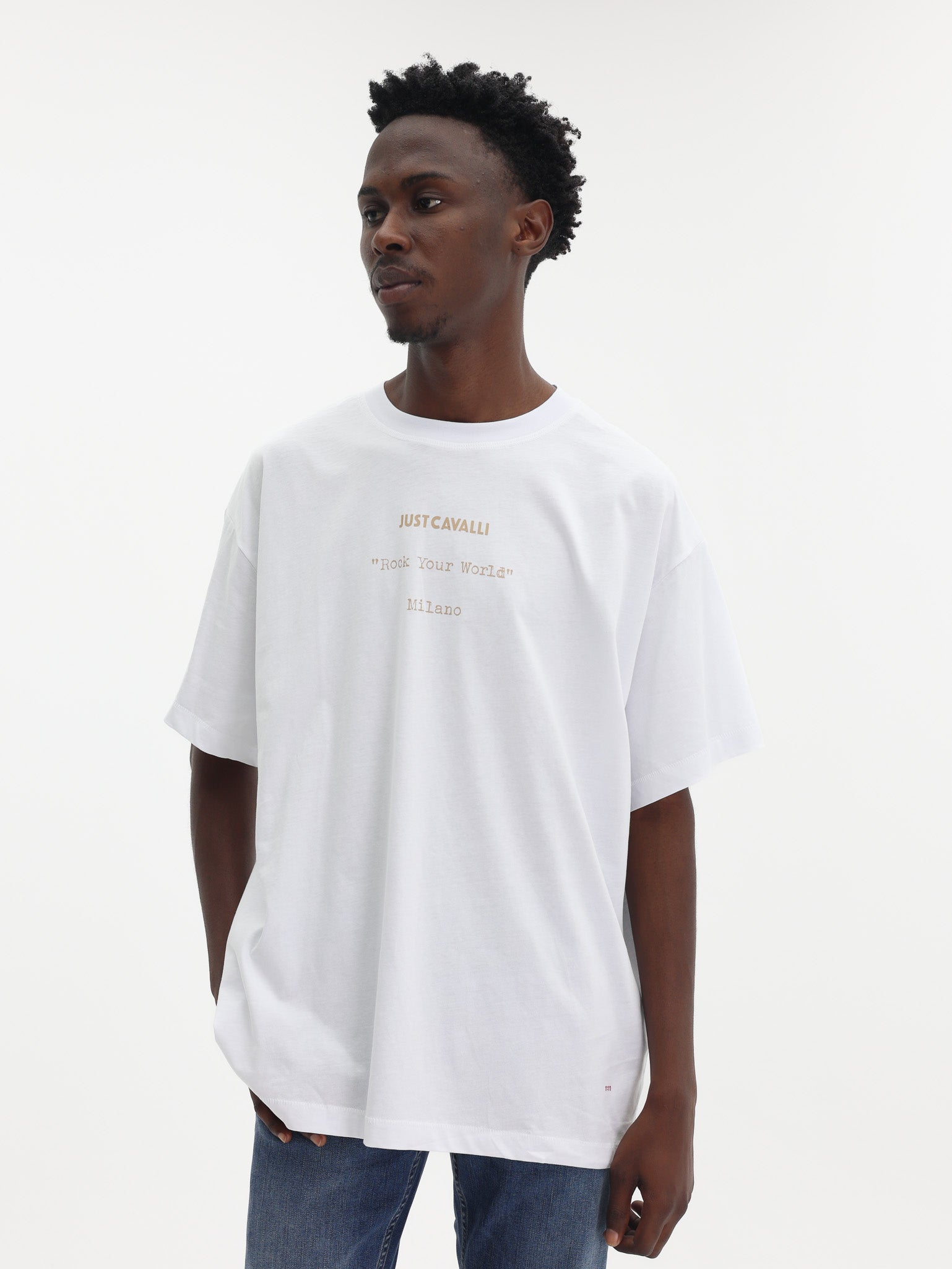 Just Cavalli T-Shirt Flames White-AL Capone Premium