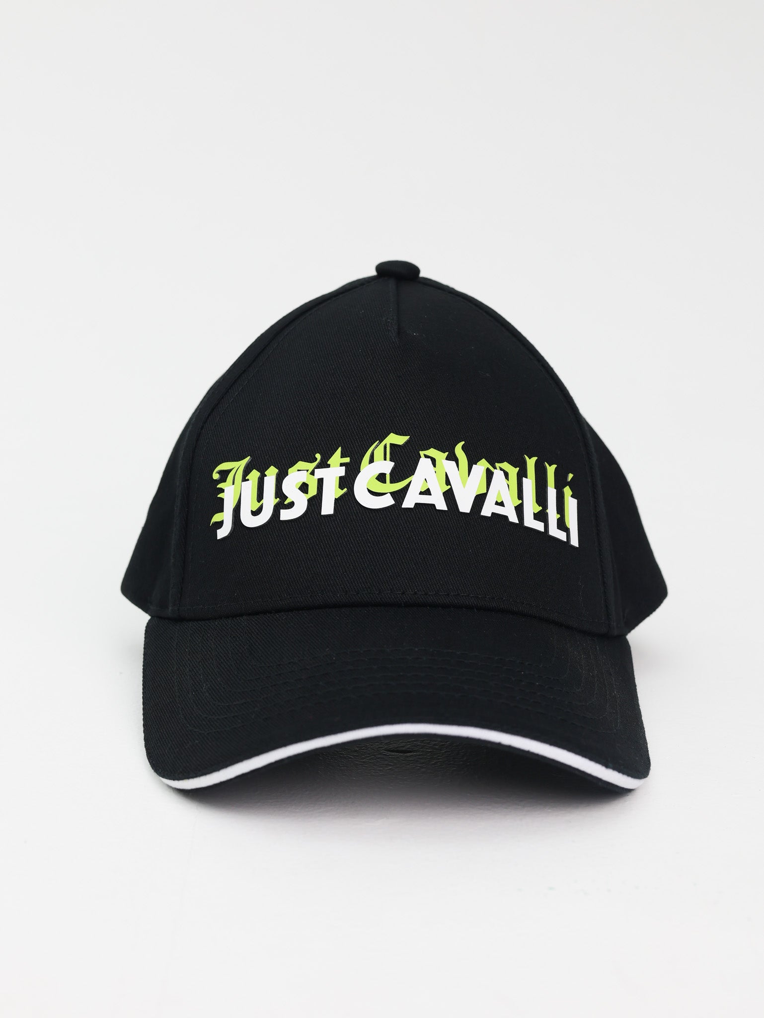 Just Cavalli Cap Baseball Overlapped Logo Black-AL Capone Premium
