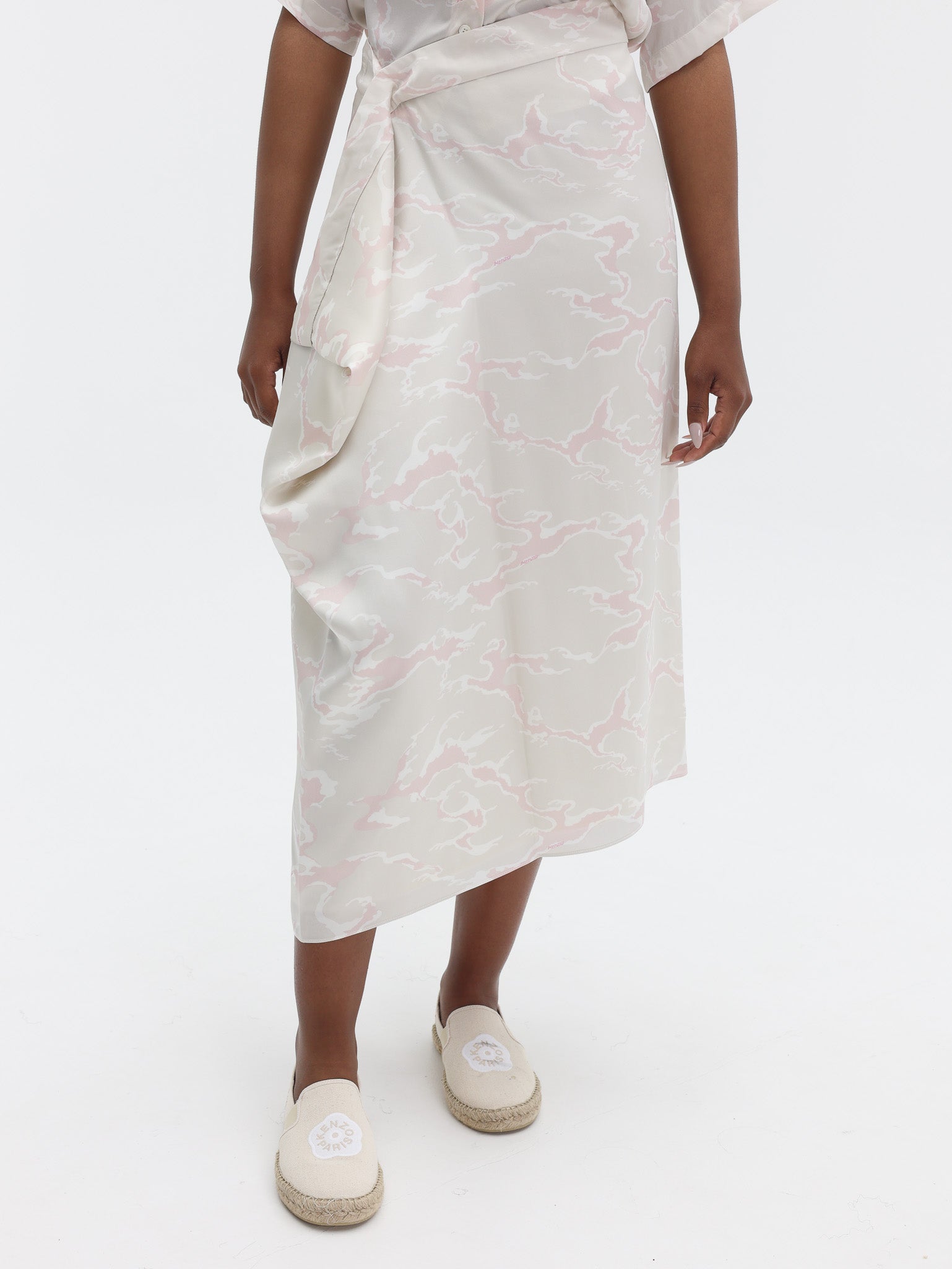 Kenzo Skirt Woven Pearl Grey-AL Capone Premium