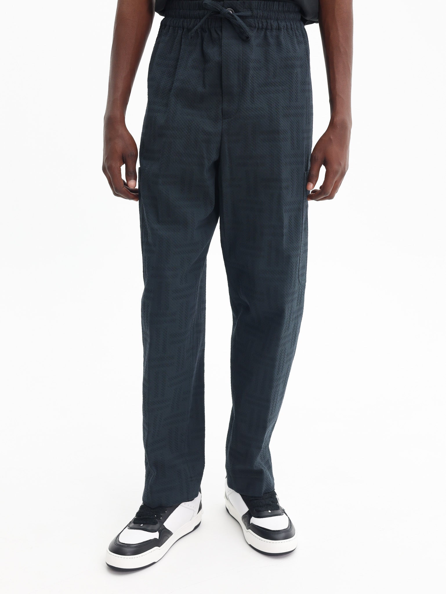 Kenzo Weave Cargo Jogpants Black-AL Capone Premium