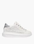 Karl Lagerfeld Sneaker KLL299 Kapri Ombre Nft Lo Lace White Lthr W/Silver