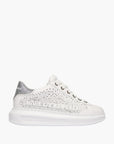 Karl Lagerfeld Sneaker KLL304 Kapri Konstellation Lo White Lthr W/Silver