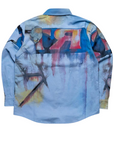Kidsuper Shirt Final Lap Allover Print Blue