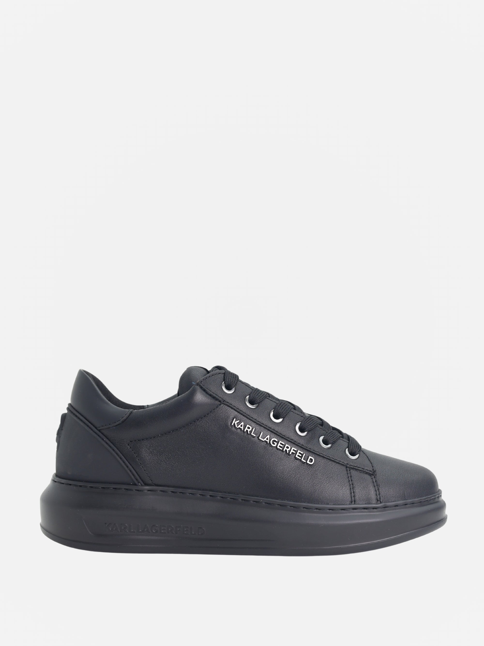 Karl Lagerfeld KL558 Sneaker Kapri NFT Kounter Rif Black Leather/Mono-AL Capone Premium