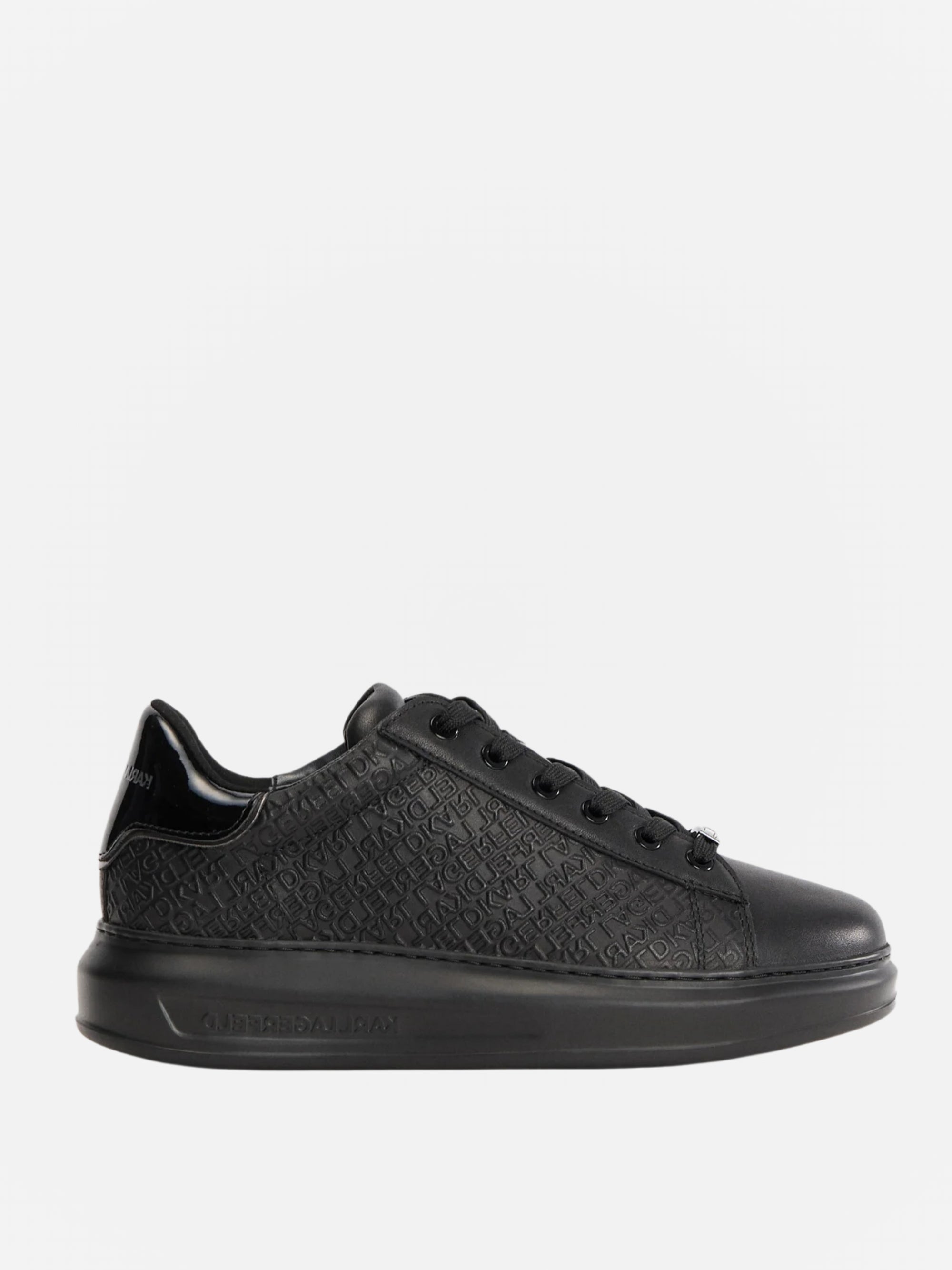 Karl Lagerfeld KL559 Kapri Emboss Repeat Lo Lace Black Leather/Mono-AL Capone Premium