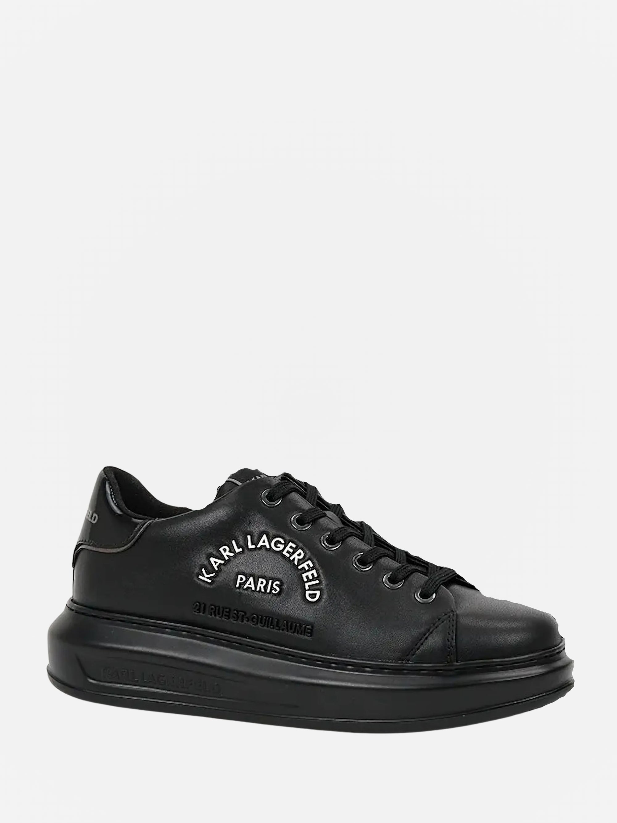 Karl Lagerfeld KLL279 Sneaker Kapri Metal Maison Lo Black Leather/Mono-AL Capone Premium