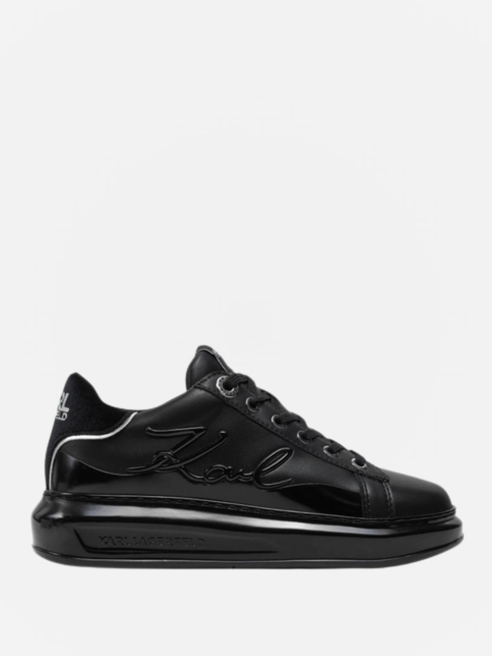 Karl Lagerfeld KLL280 Sneaker Kapri Karl Signia Shine Black Leather/ Mono-AL Capone Premium