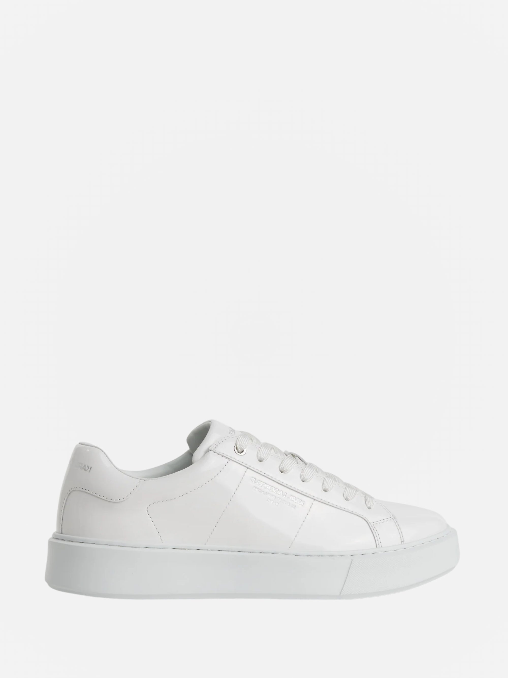 Karl Lagerfeld KL553 Sneaker Maxi Kup RSG Logo Shine White Textured-AL Capone Premium