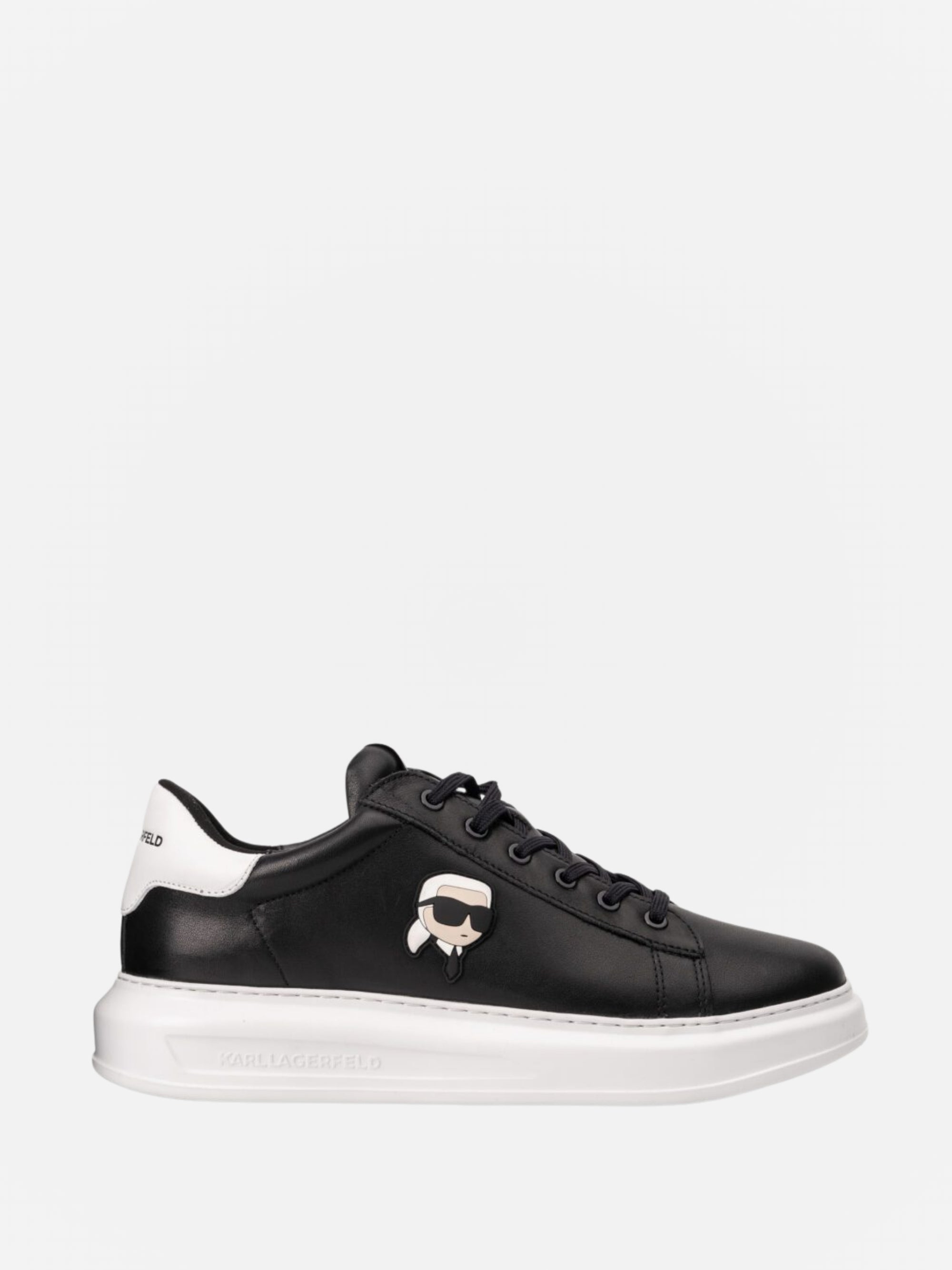 Karl Lagerfeld KL470 Sneaker Kapri Mens Karl NFT Lo Lace Black Leather-AL Capone Premium