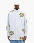 Kenzo Shirt Allover Tiger Prints White