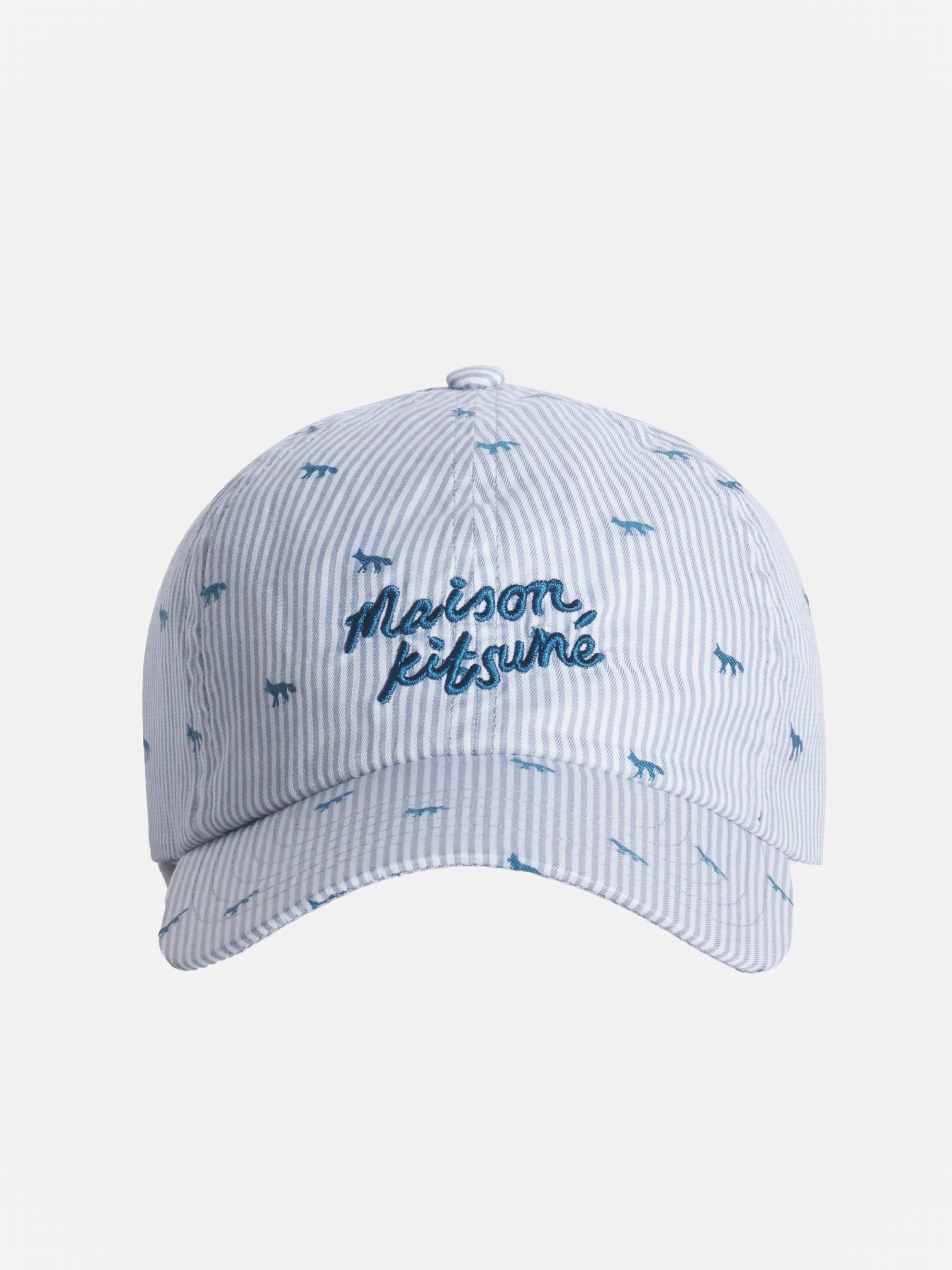 Maison Kitsune Cap Profile Fox Striped 6P Blue-AL Capone Premium