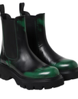 Msgm Boots Ladies Commando Elastic Black-Green-AL Capone Premium