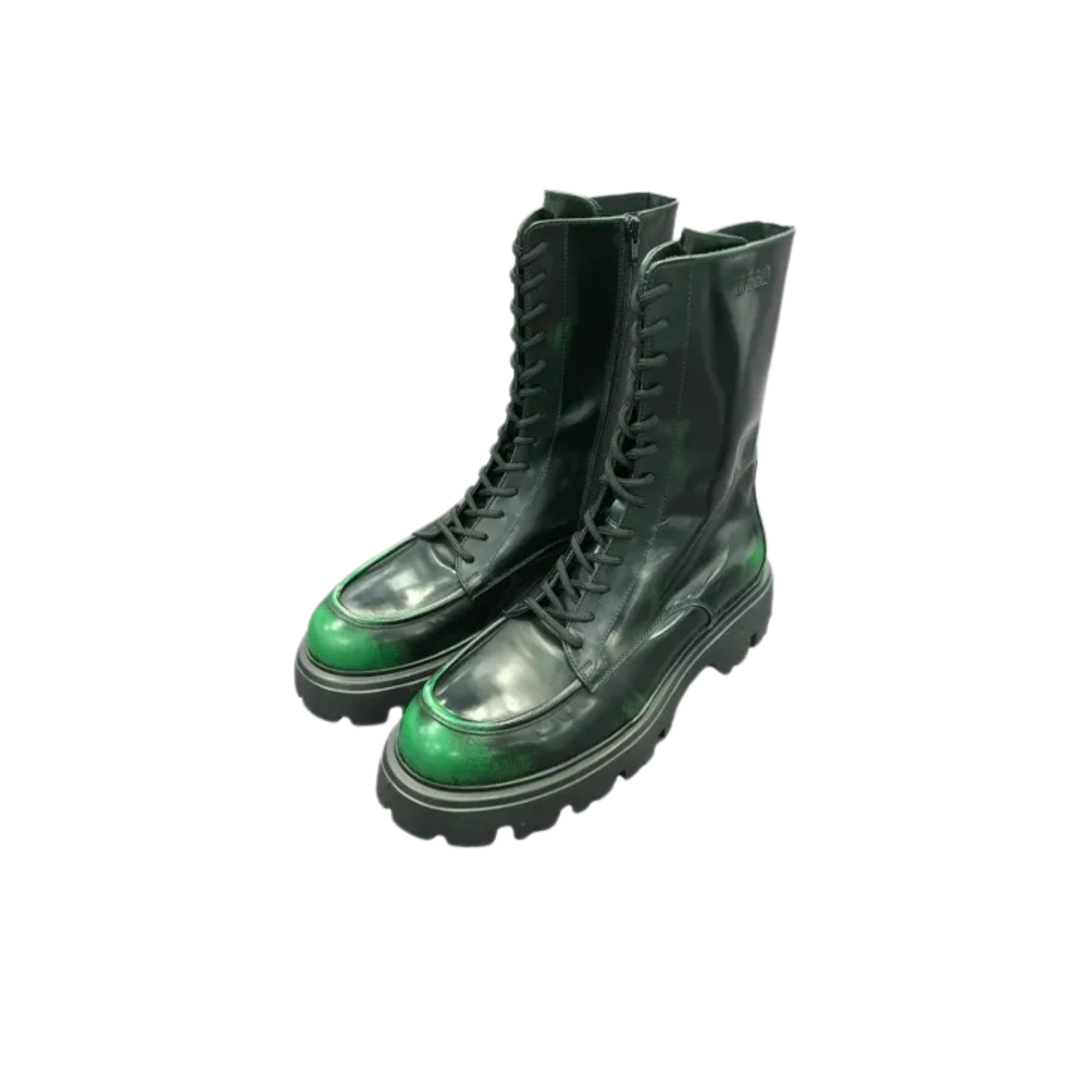 Msgm Boots Scarpa Uomo Black-Green-AL Capone Premium