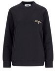 Msgm Sweater Slim Logo Black