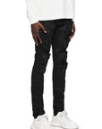 Purple Jeans Slim Black Oil Spill
