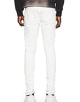 Purple Jeans Low Rise Optic White