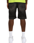 Purple Shorts Smoke Worn Vintage Black