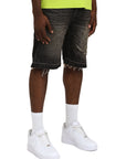 Purple Shorts Smoke Worn Vintage Black