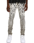 Purple Jeans Skinny Reverse Foil Off-White