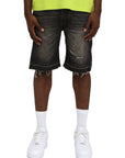 Purple Shorts Smoke Worn Vintage Black
