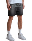 Purple Shorts MWT Fleece Black