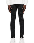 Purple Jeans Slim Black Oil Spill