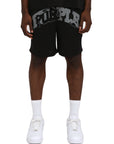 Purple Shorts Mesh Po Black