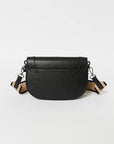 True Religion Stitched Horseshoe Flap Bag Black
