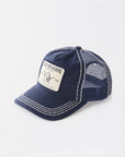 True Religion Concert Patch Big T Trucker Cap Ace Blue/ Natural