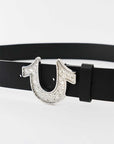 True Religion Crystal Hs Tr Belt Black