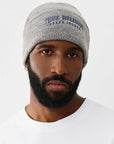 True Religion Arch Logo Beanie Heather Grey