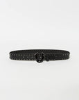 True Religion Hs Script Studded Belt Black