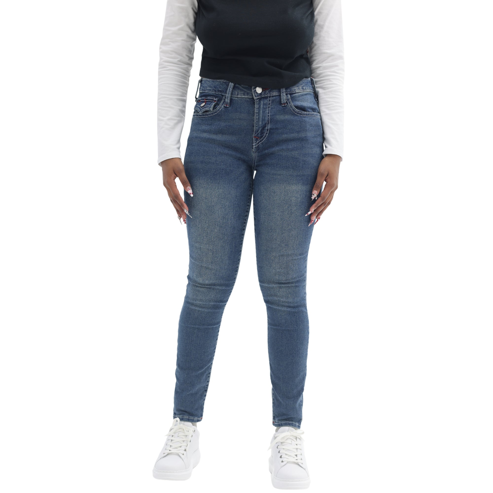 True Religion JENNIE SN MR FLAP SKINNY MEDIUM-AL Capone Premium