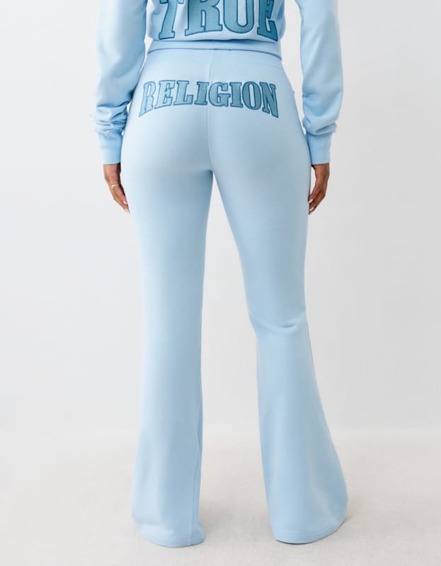 True Religion Mr Joey Flare Terry Pants Cerulean Blue - AL Capone