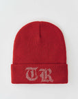 True Religion Crystal Old English Beanie Tawny Port