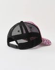 True Religion Leopard Trucker Hat Pink Leopard
