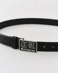 True Religion Crystal Old English Belt Jet Black