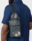 True Religion Bag Patch Sling Jet Black