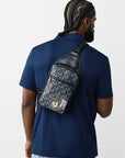 True Religion Bag Patch Sling Jet Black
