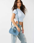 True Religion Bag Hs Aop Light Wash Blue