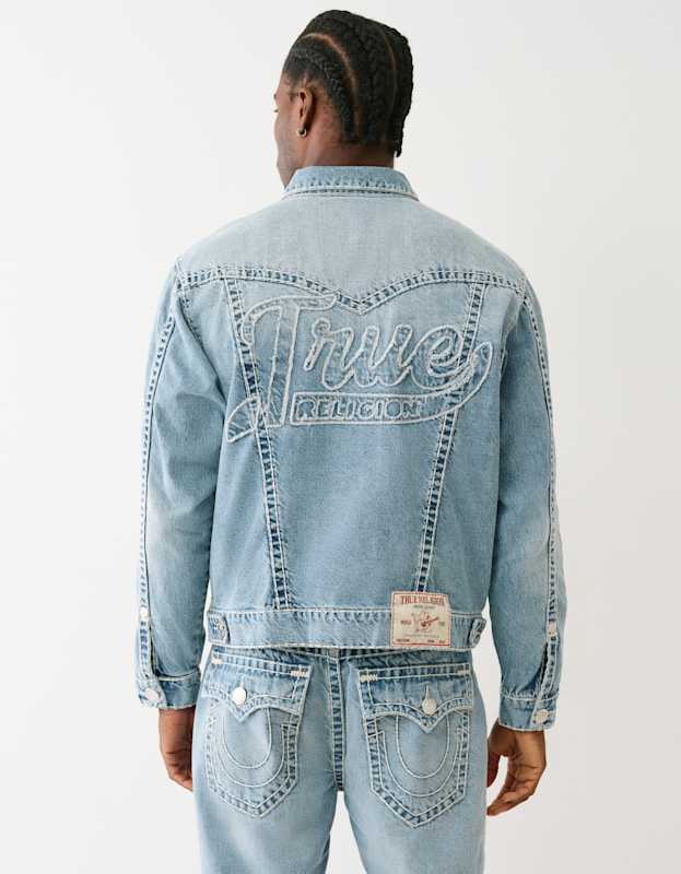 True Religion True Oversized Super T Jacket Medium Wash - AL