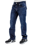 True Religion Jeans Ricky Sn Flap 32 In Damon Dark Wash