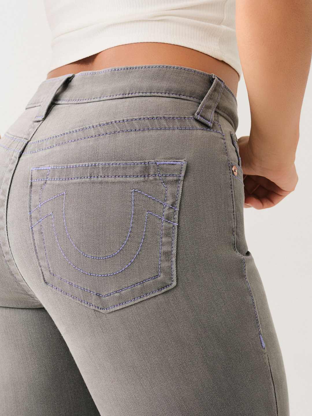 True Religion JENNIE HIGH RISE SKINNY-AL Capone Premium