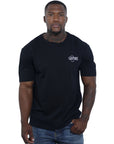 Capone T-Shirt Mexican Embroidered Viva La Mexico Black-Orange-AL Capone Premium