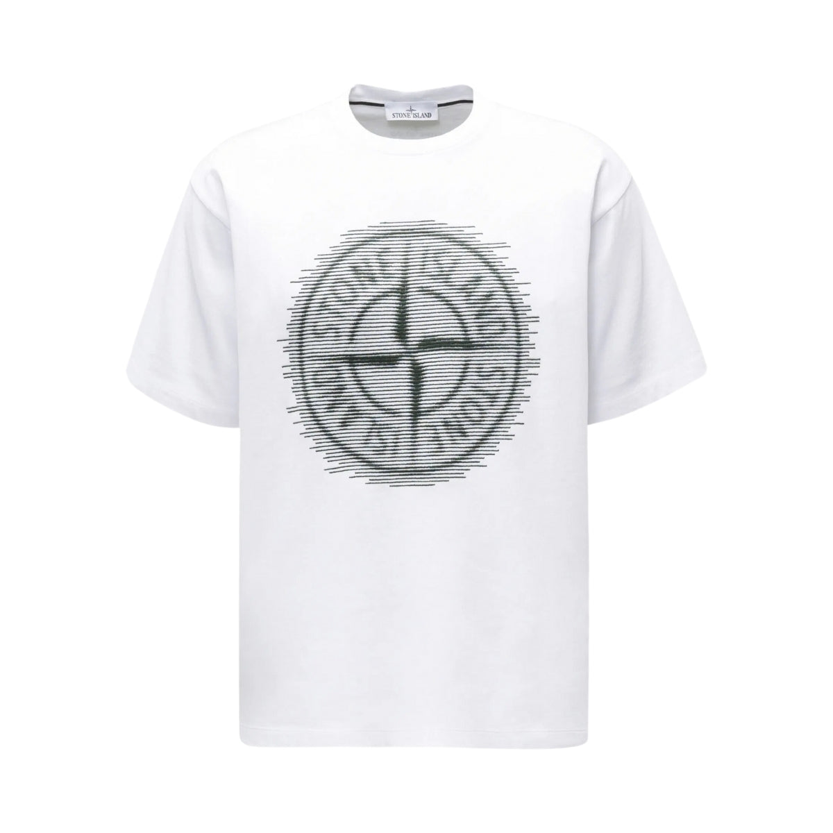 Stone Island T-Shirt Big Logo White-Black-AL Capone Premium