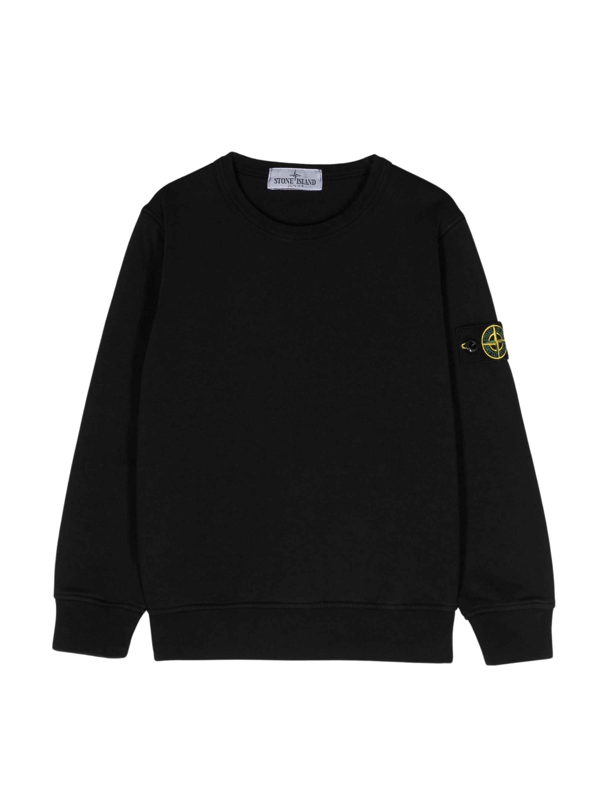 Stone Island Sweater Sleeve Logo Black-AL Capone Premium