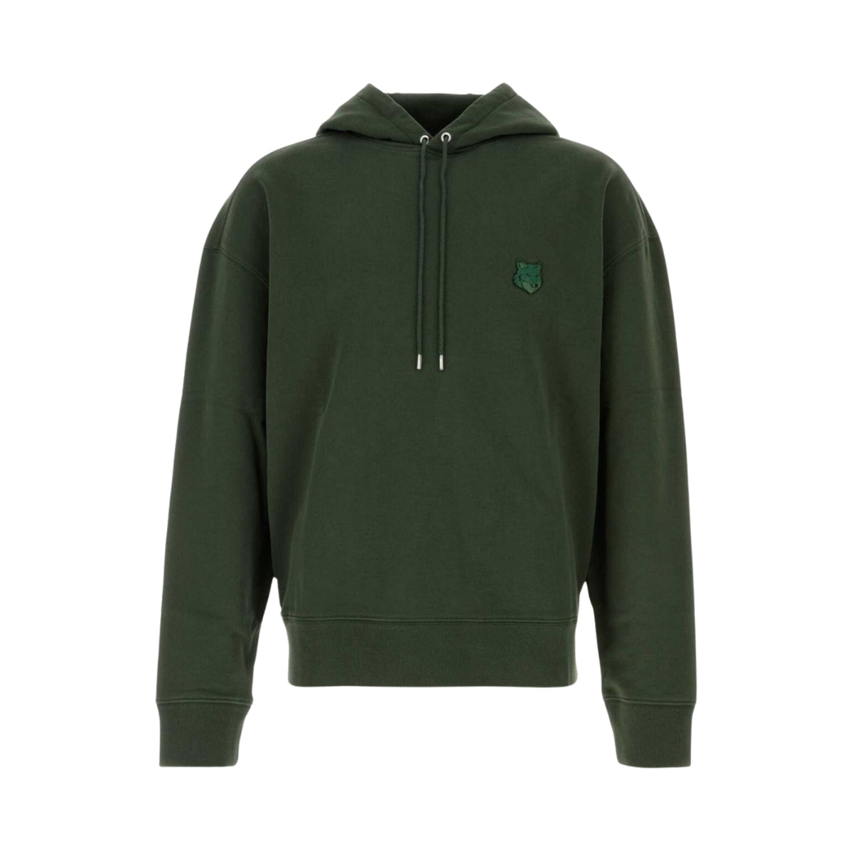 Maison Kitsune Hoodie Bold Fox Head Ranger Green-AL Capone Premium